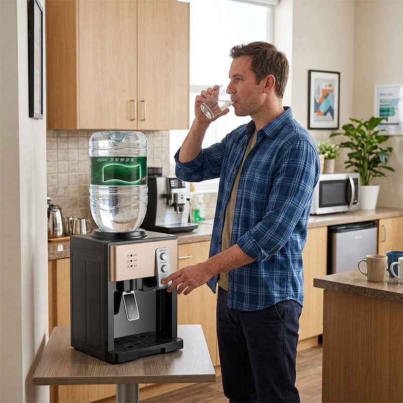 Electric Countertop Water Dispenser 8°C-95°C, Hot Cold Water Cooler for Home Kitchen Office Use
