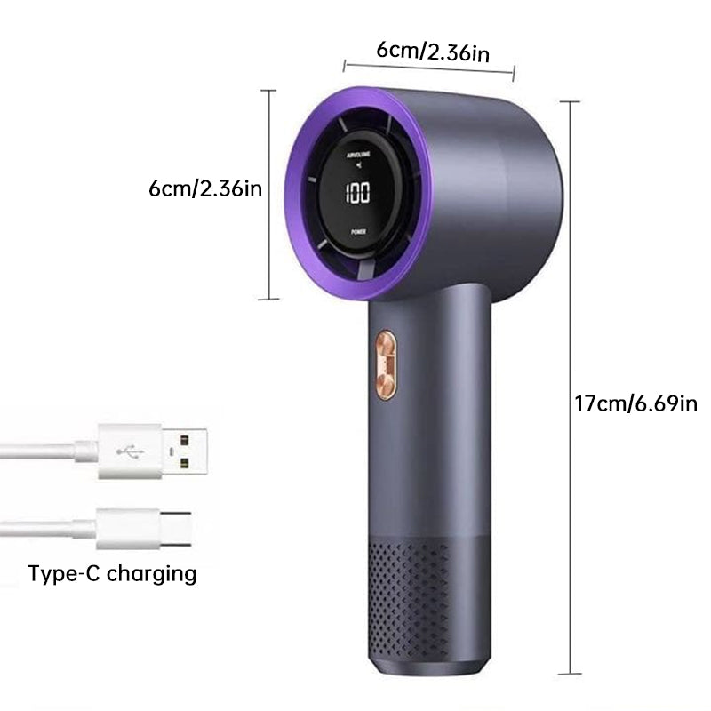 Handheld High Speed Fan 199 Level Adjustable Personal Portable Cooler