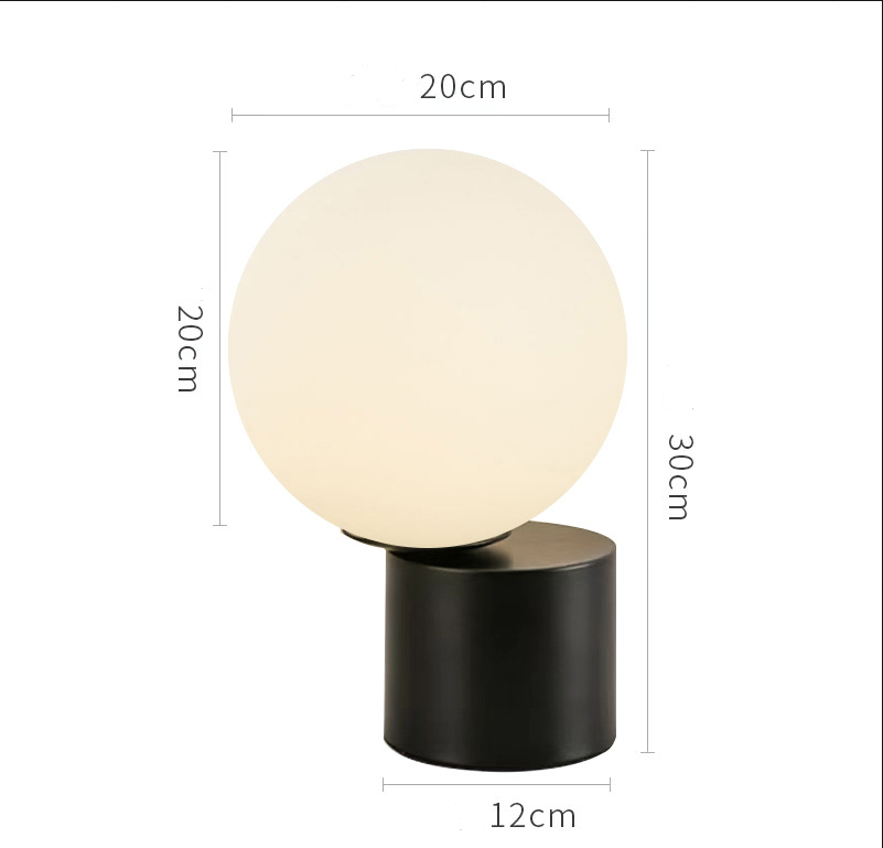 Creative Minimalist Table Lamp With Marble Base And Brass Hardware