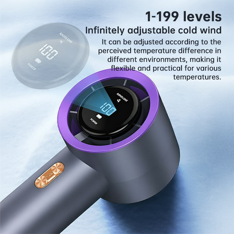 Handheld High Speed Fan 199 Level Adjustable Personal Portable Cooler