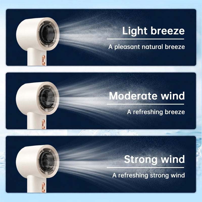 Handheld High Speed Fan 199 Level Adjustable Personal Portable Cooler