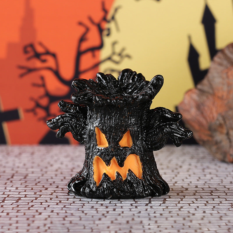 Creative Halloween Resin Tree Spirit LED Ornament Light