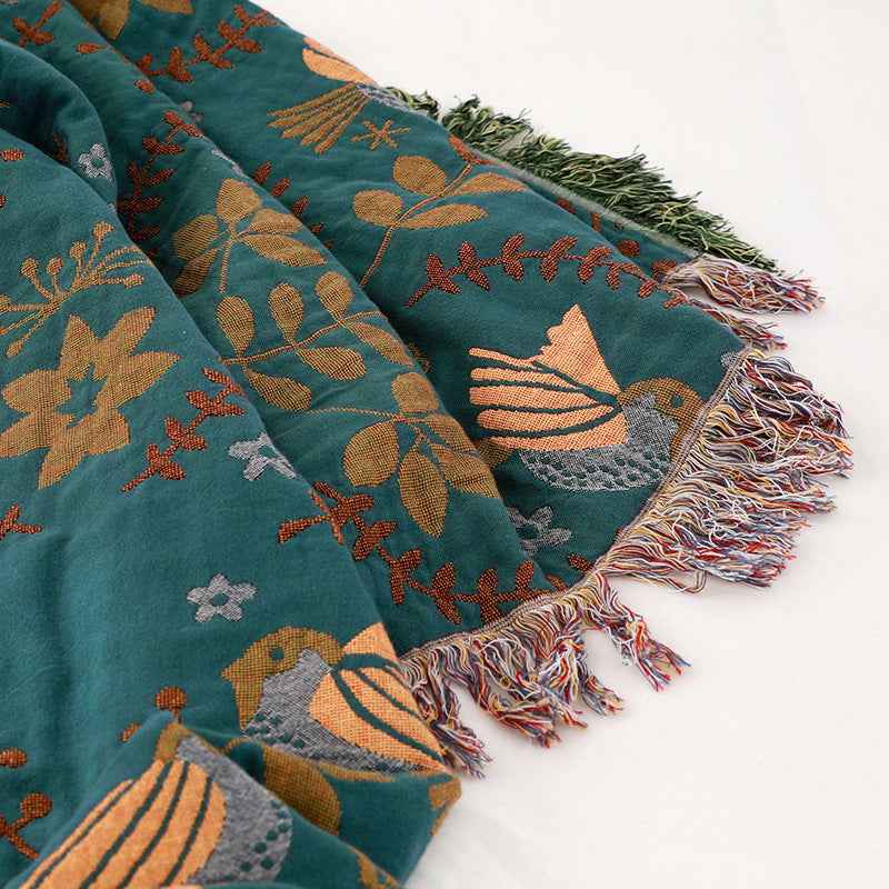 Cotton Gauze Sofa Cover All-Cotton Full Coverage Throw Blanket Nordic Style Sofa Pad Throw Towel Blanket Universal for All Seasons