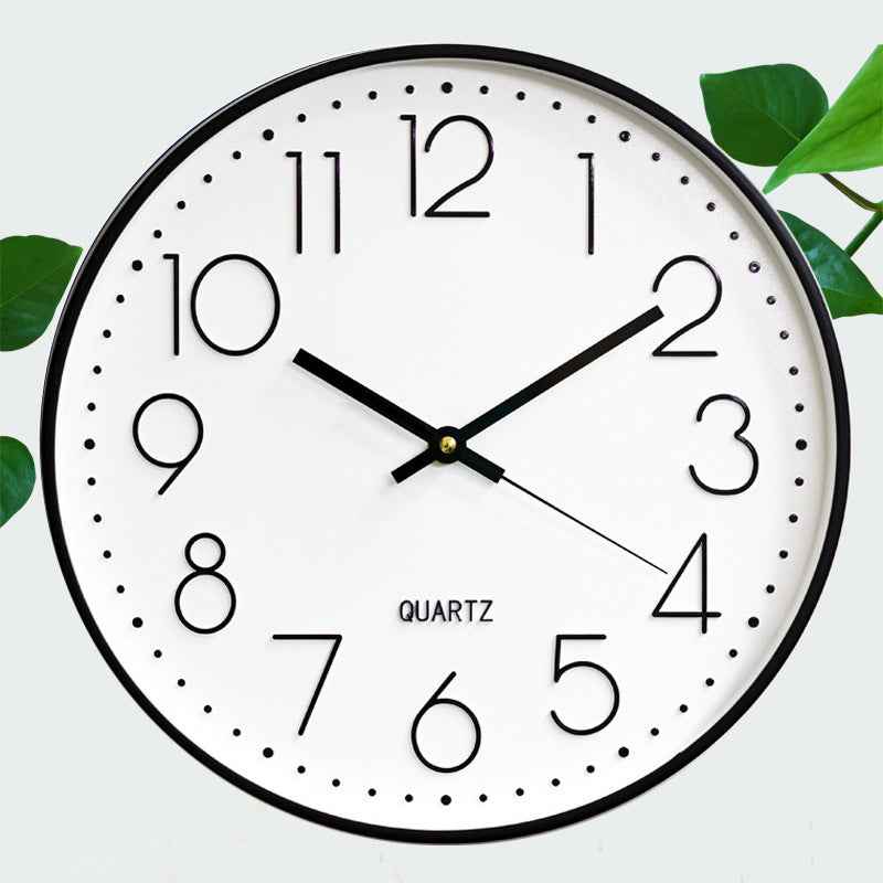 8-inch 20cm Wall Clock, 3D Quartz Wall Clock for Living Room, Hanging Wall Clock, Wall Mounted Clock