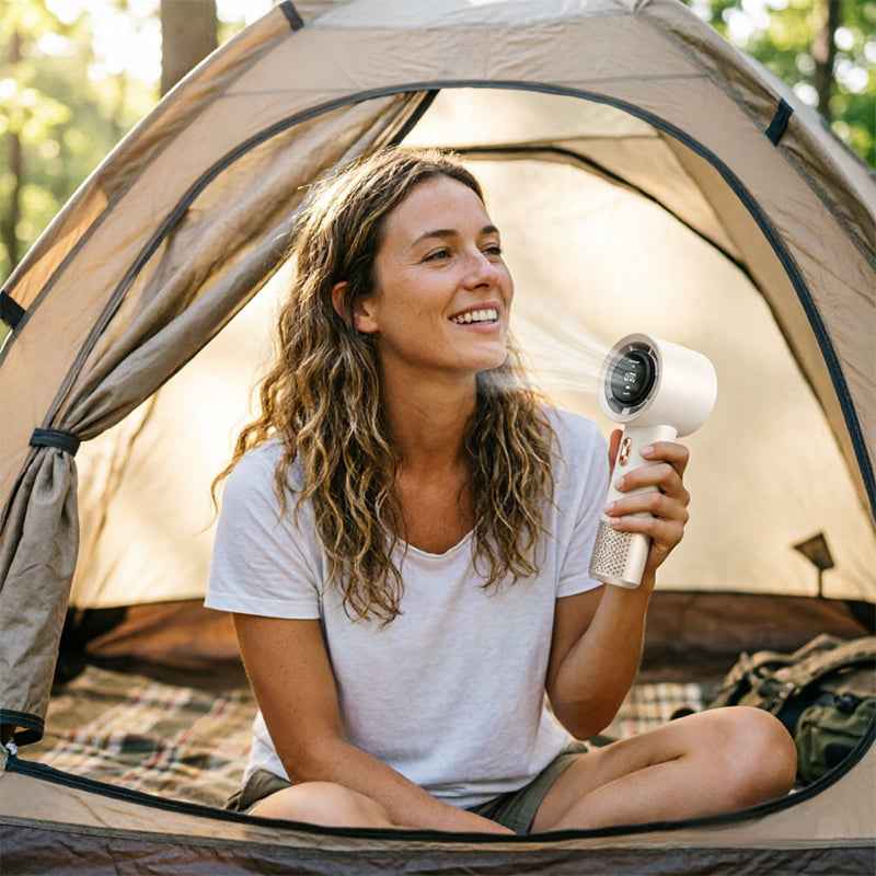 Handheld High Speed Fan 199 Level Adjustable Personal Portable Cooler