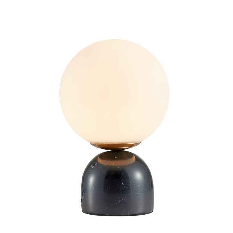 Creative Minimalist Table Lamp With Marble Base And Brass Hardware