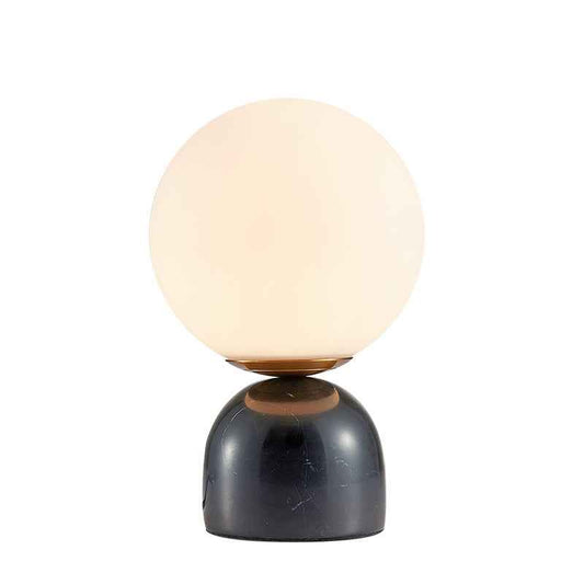 Creative Minimalist Table Lamp With Marble Base And Brass Hardware