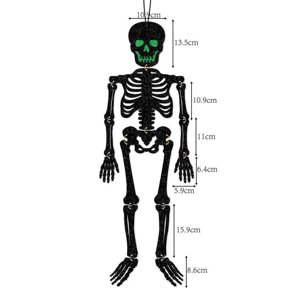 Halloween Party Decorations Flashing Skull Halloween Hanging Ornament Ghost Festival Haunted House Decoration Supplies