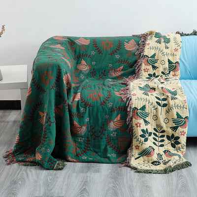 Cotton Gauze Sofa Cover All-Cotton Full Coverage Throw Blanket Nordic Style Sofa Pad Throw Towel Blanket Universal for All Seasons