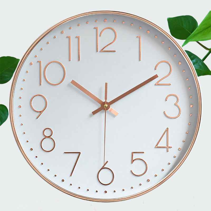 8-inch 20cm Wall Clock, 3D Quartz Wall Clock for Living Room, Hanging Wall Clock, Wall Mounted Clock