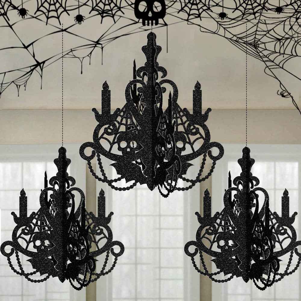 Halloween Decorative Hanging Ornament, Sewn 3D Hanging Decoration for Halloween Party Decor