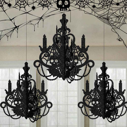 Halloween Decorative Hanging Ornament, Sewn 3D Hanging Decoration for Halloween Party Decor
