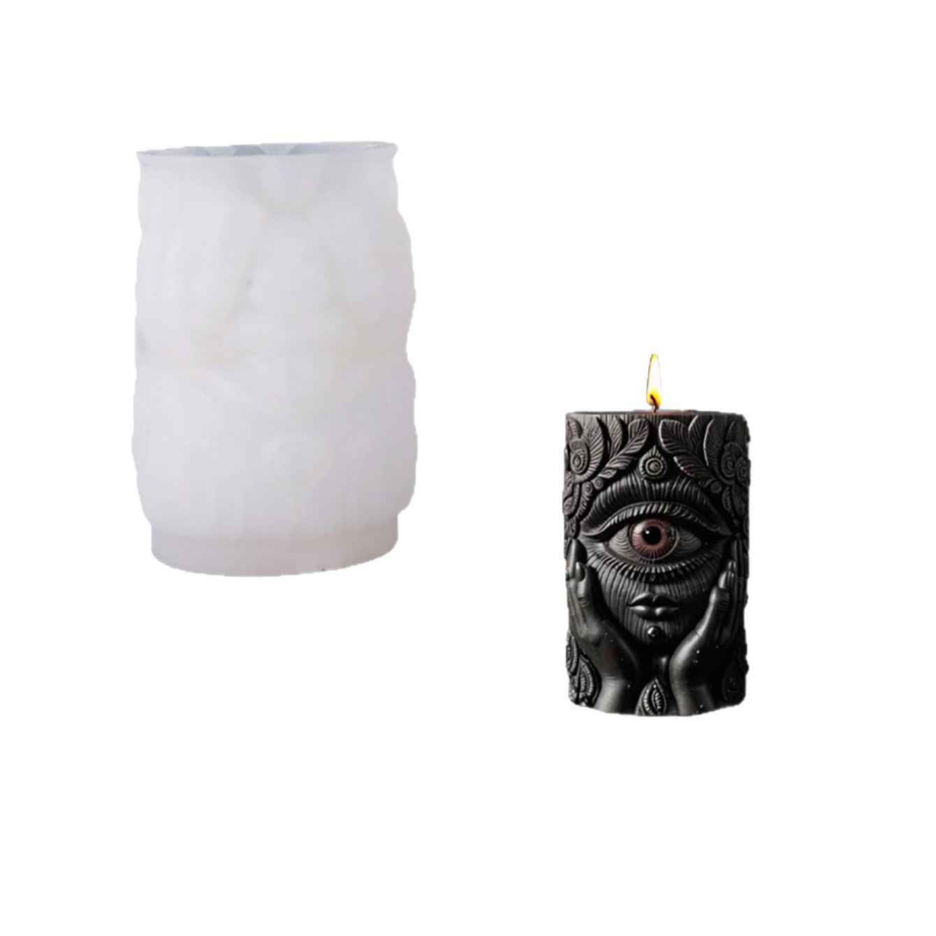 DIY Mystic Eye Scented Candle 3D Dark Hand-Held Eye Shape Decorative Ornament Silicone Mold