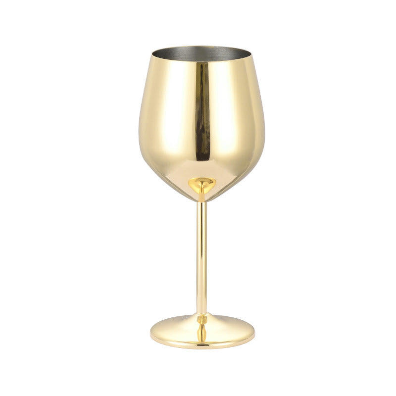 Stainless Steel Red Wine Glass Tall Champagne Cup 500ML