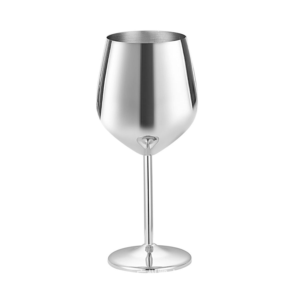 Stainless Steel Red Wine Glass Tall Champagne Cup 500ML
