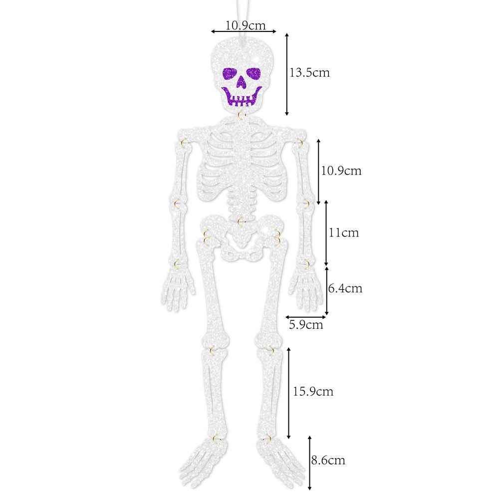 Halloween Party Decorations Flashing Skull Halloween Hanging Ornament Ghost Festival Haunted House Decoration Supplies