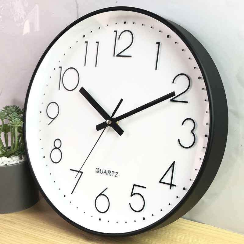 8-inch 20cm Wall Clock, 3D Quartz Wall Clock for Living Room, Hanging Wall Clock, Wall Mounted Clock