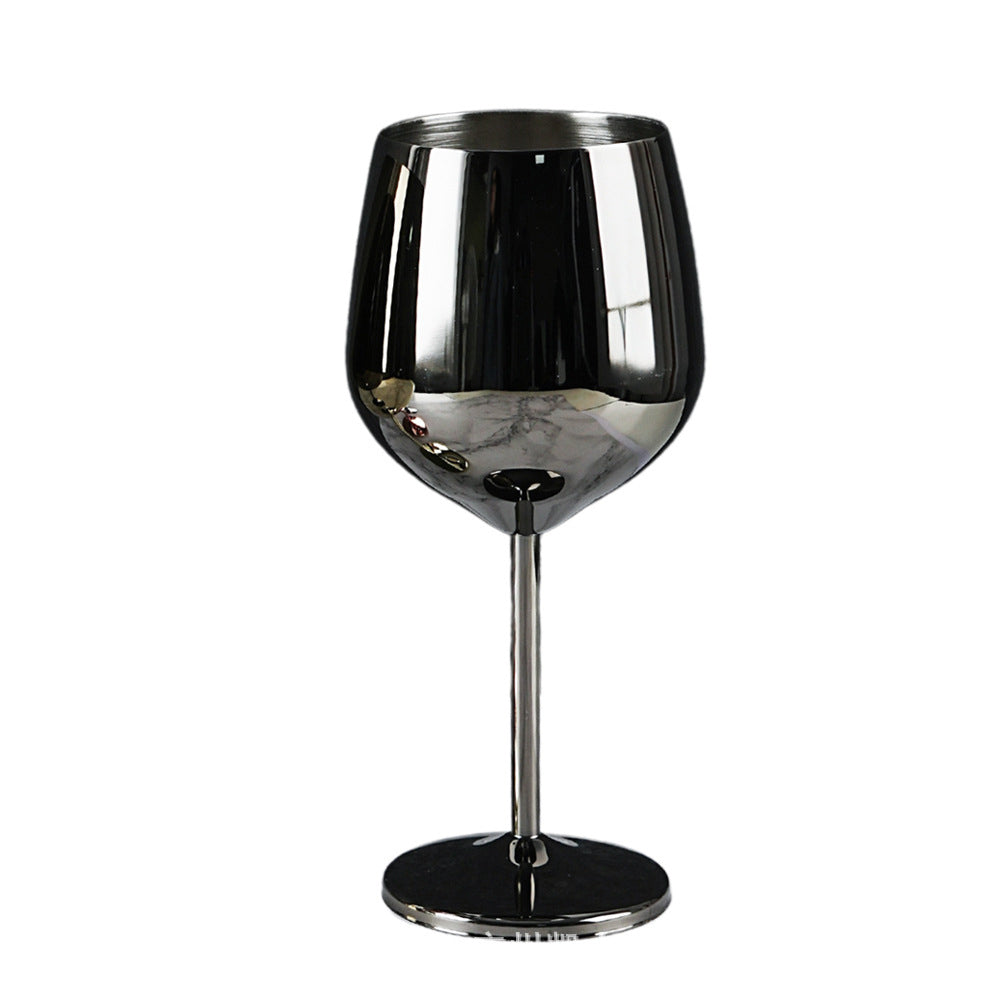 Stainless Steel Red Wine Glass Tall Champagne Cup 500ML