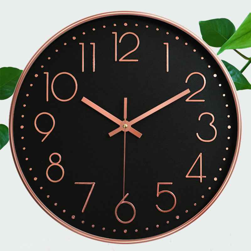 8-inch 20cm Wall Clock, 3D Quartz Wall Clock for Living Room, Hanging Wall Clock, Wall Mounted Clock