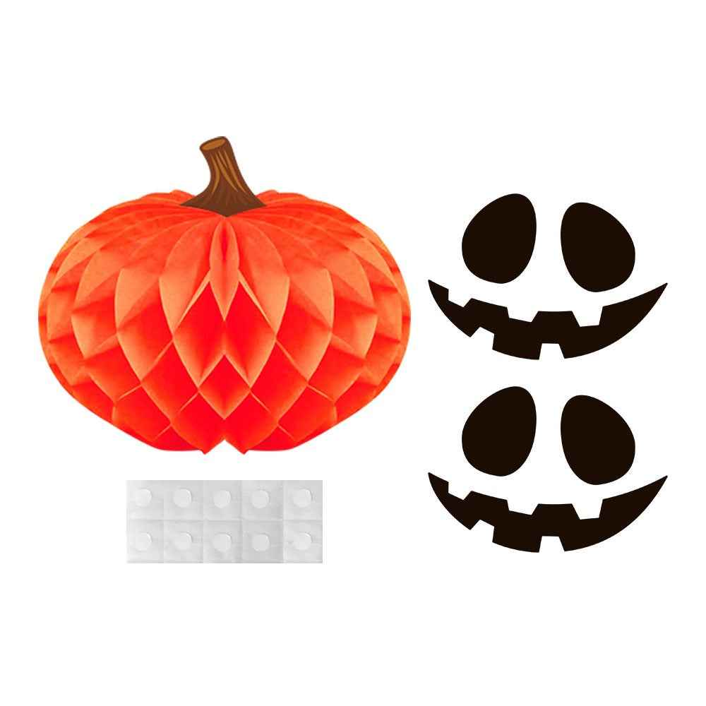 Halloween Decoration Honeycomb Ball Hanging Ornament Halloween Party Decoration Pumpkin Spider 3D Honeycomb