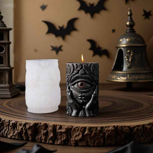 DIY Mystic Eye Scented Candle 3D Dark Hand-Held Eye Shape Decorative Ornament Silicone Mold