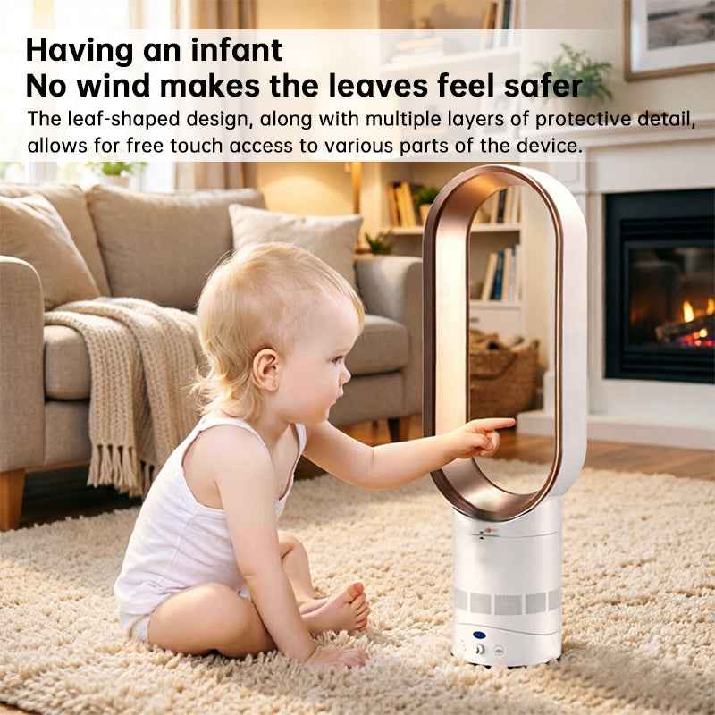 2025 New 16" Bladeless Tower Fan with Remote, Quiet Floor Fan for Home