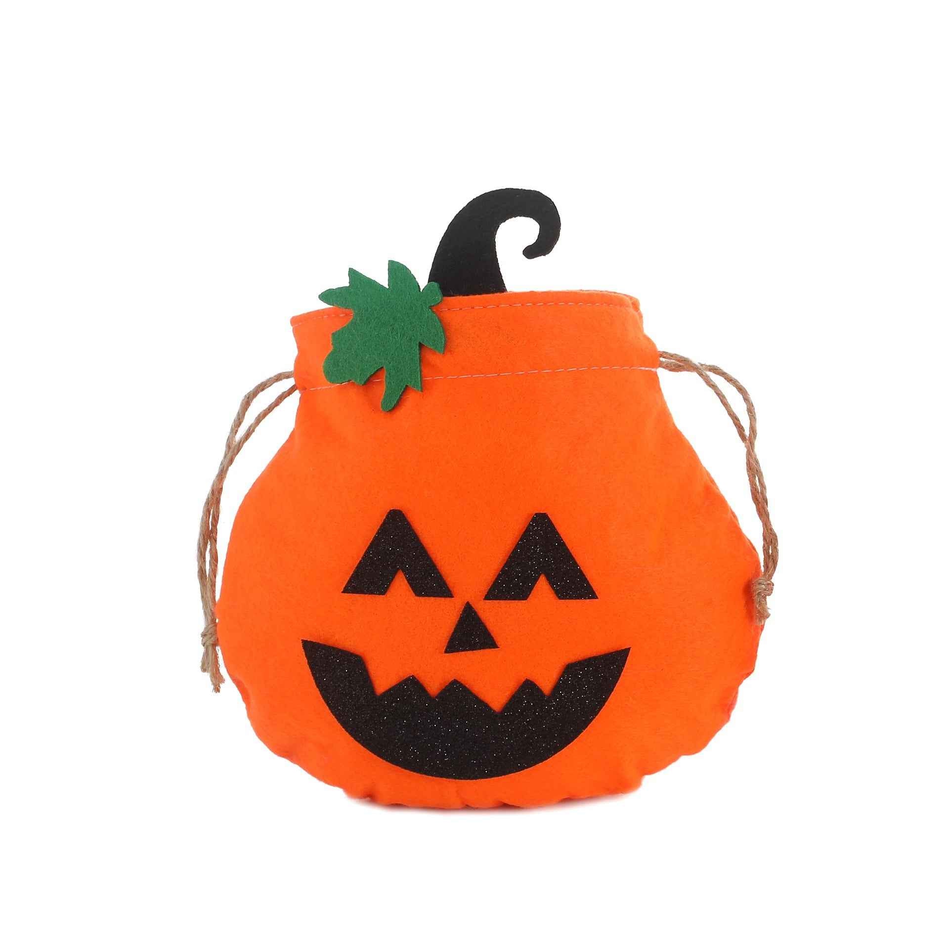Halloween Decorative Pumpkin Face Tote Bag for Kids Candy Gift Bag Pumpkin Bag