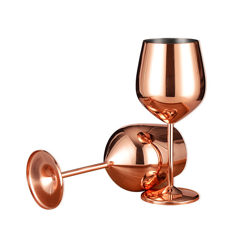 Stainless Steel Red Wine Glass Tall Champagne Cup 500ML