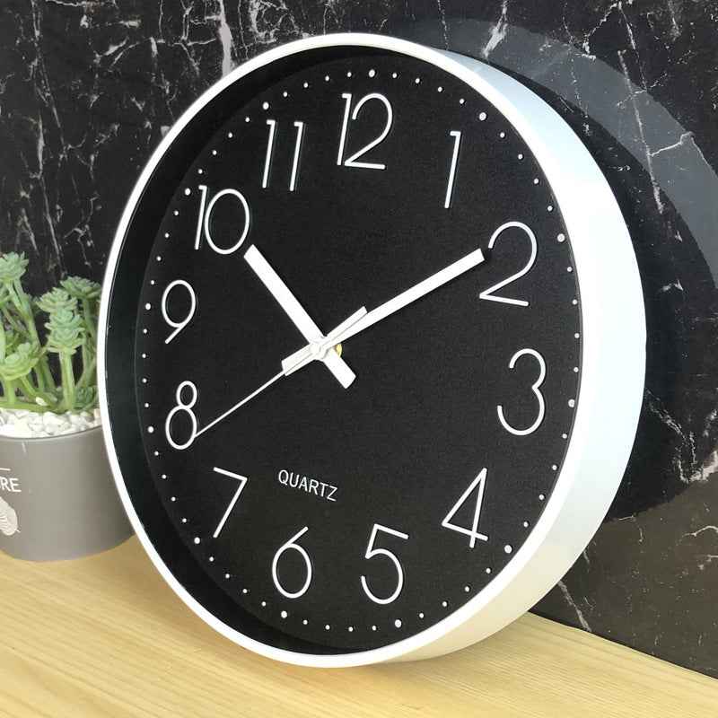 8-inch 20cm Wall Clock, 3D Quartz Wall Clock for Living Room, Hanging Wall Clock, Wall Mounted Clock