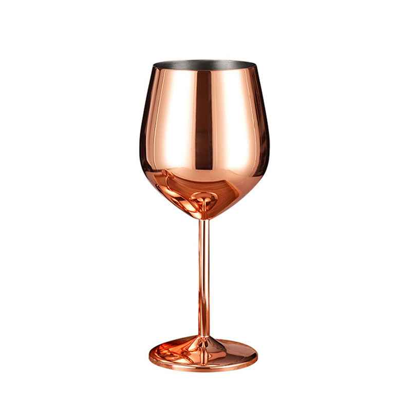 Stainless Steel Red Wine Glass Tall Champagne Cup 500ML