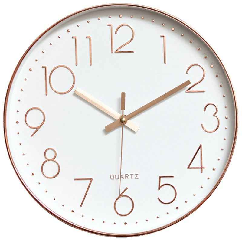8-inch 20cm Wall Clock, 3D Quartz Wall Clock for Living Room, Hanging Wall Clock, Wall Mounted Clock