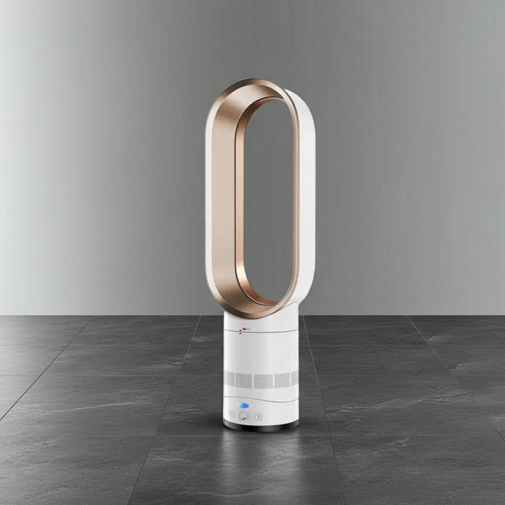 2025 New 16" Bladeless Tower Fan with Remote, Quiet Floor Fan for Home