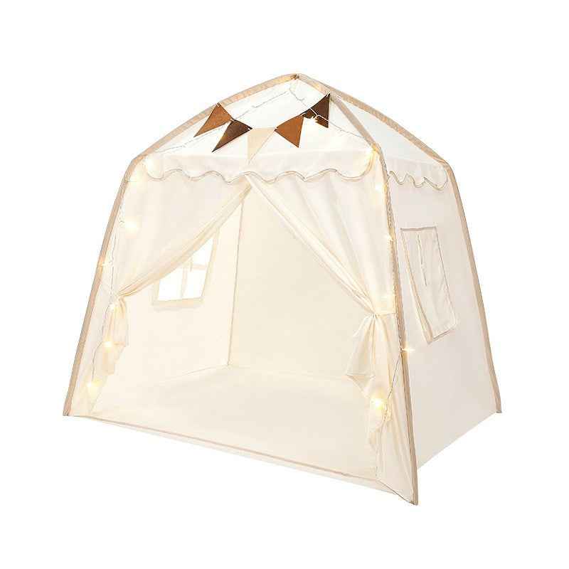 Large Kids Play Tent W Flags Star Lights Portable Teepee In Outdoor Dome Tent