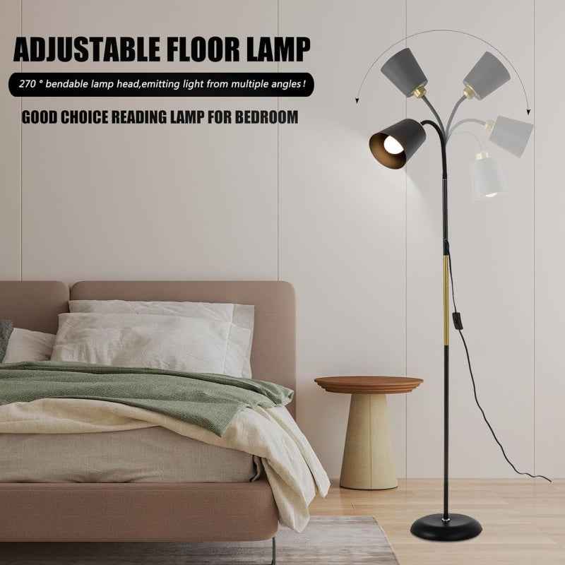 Adjustable Floor Lamp Living Room Reading Light Free Standing Lighting