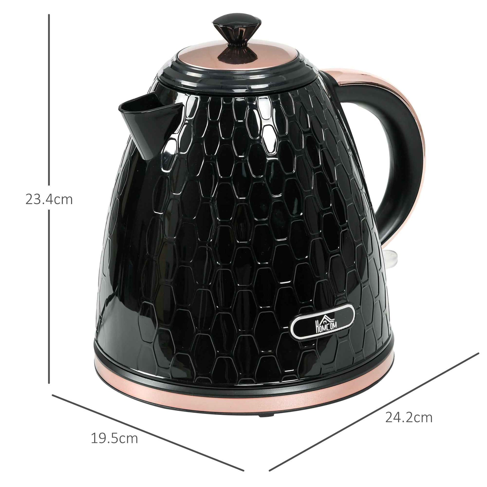 3kW Rapid Boil Honeycomb Kettle - Black